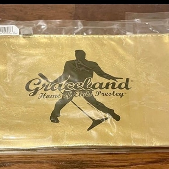 Elvis Presley Silhouette Coin bag- Gold - Picture 2 of 7